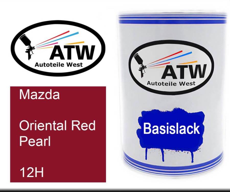 Mazda, Oriental Red Pearl, 12H: 500ml Lackdose, von ATW Autoteile West.